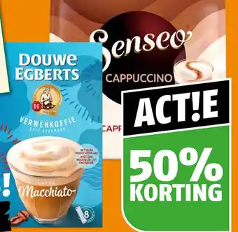 Poiesz Douwe egberts verwenkoffie, iced koffie of senseo milkbased coffee pads aanbieding