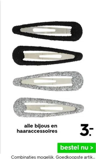 HEMA Alle bijous en haaraccessoires aanbieding