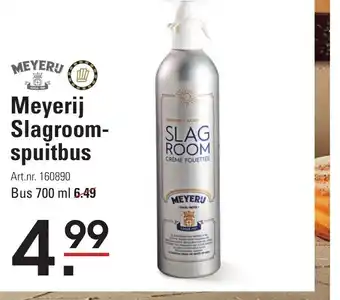 Sligro Meyerij Slagroom spuitbus 700 ml aanbieding