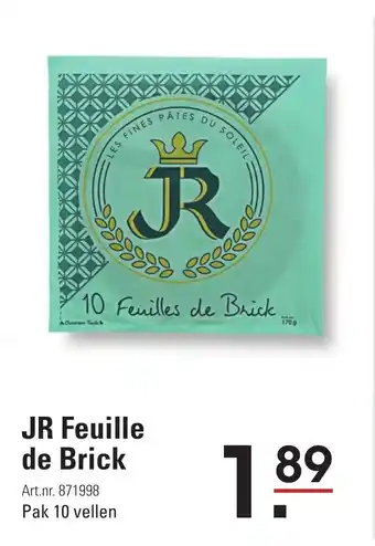 Sligro JR Feuille de Brick 10 vellen aanbieding