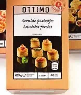 Sligro Ottimo Hapjes Gevulde pasteitjes 48 stuks aanbieding