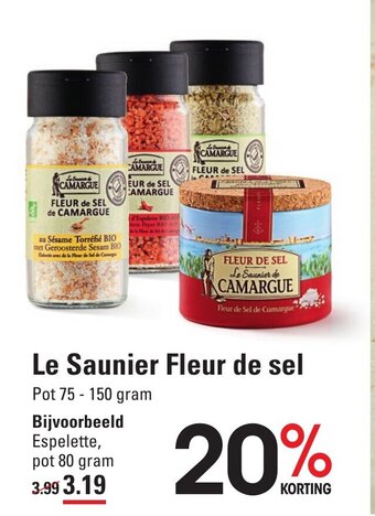 Sligro Le Saunier Fleur de sel aanbieding