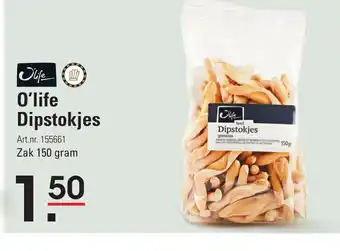 Sligro O'life Dipstokjes 150 gram aanbieding