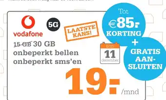 Telecombinatie Vodafone aanbieding