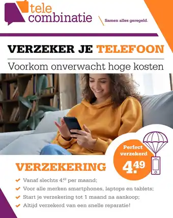 Telecombinatie Verzeker je telefoon aanbieding