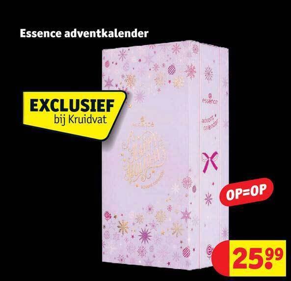 Essence adventkalender aanbieding bij Kruidvat