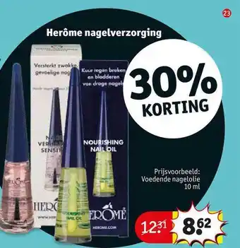 Kruidvat Herôme nagelverzorging aanbieding