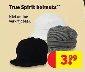 Kruidvat True spirit bolmuts aanbieding