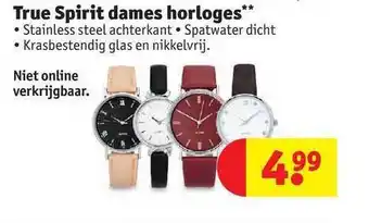 Kruidvat True spirit dames horloges aanbieding