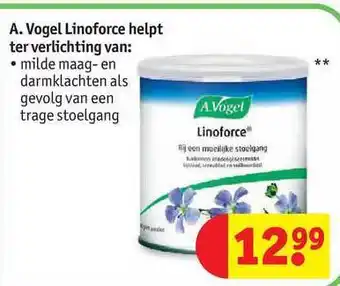 Kruidvat A. vogel linoforce aanbieding