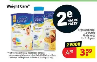 Kruidvat Weight care aanbieding