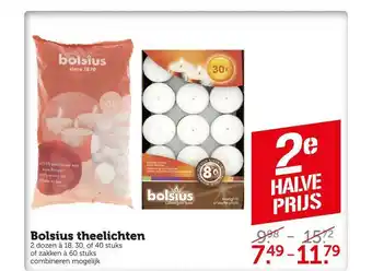 CoopCompact Bolsius theelichten aanbieding