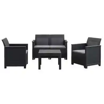 Leen Bakker Keter loungeset emma met 2-zits bank - grijs - ... aanbieding