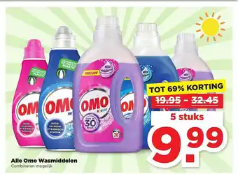 PLUS Alle Omo Wasmiddelen Tot 69% Korting aanbieding