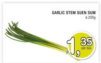 Amazing Oriëntal Garlic stem suen sum aanbieding