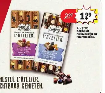 Kruidvat Nestlé l'atelier aanbieding