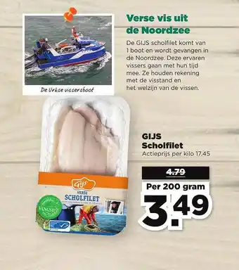 PLUS Gijs Scholfilet 200 Gram aanbieding