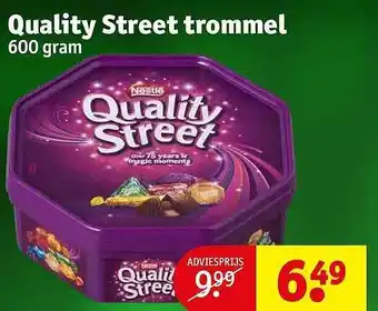 Kruidvat Quality street trommel aanbieding