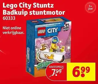 Kruidvat Lego city stuntz badkuip stuntmotor aanbieding