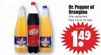 Dirk Dr. pepper of orangina aanbieding