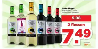 PLUS Gato Negro 75 cl aanbieding