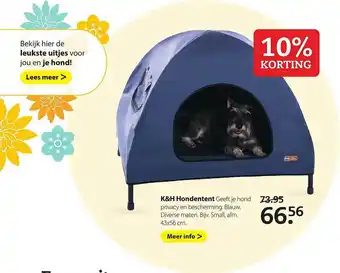 Pets Place K&H Hondentent 43x56 Cm 10% Korting aanbieding