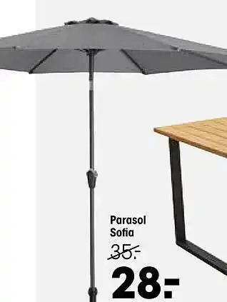 Kwantum Parasol Sofia aanbieding