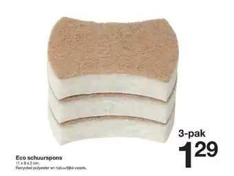 Zeeman Eco Schuurspons 11 X 9 X 2 Cm aanbieding