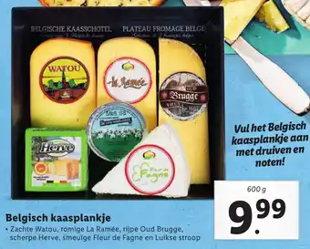 Lidl Belgisch kaasplankje 600g aanbieding