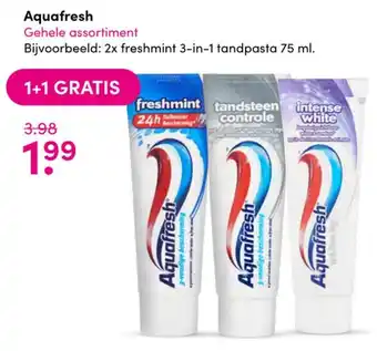 Drogisterij Visser Aquafresh 75ml aanbieding