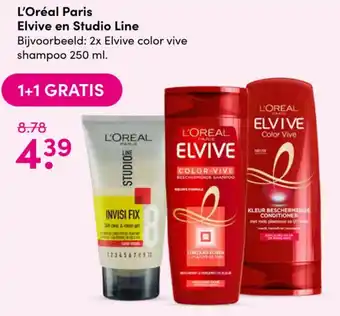 Drogisterij Visser L'Oreal Paris Elvive en Studio Line 250ml aanbieding