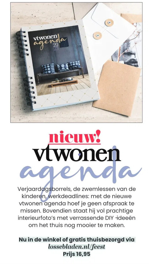 Vtwonen agenda aanbieding bij Lossebladen.nl