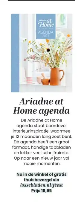 Lossebladen.nl Ariadne at home agenda aanbieding