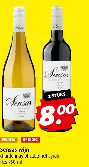 Boni Sensas wiin aanbieding