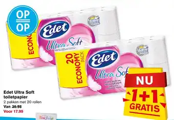 Hoogvliet Edet ultra soft toiletpapier aanbieding