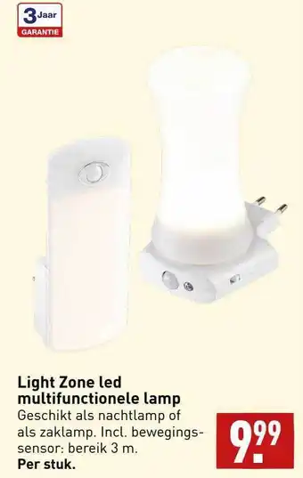 ALDI Light zone led multifunctionele lamp aanbieding