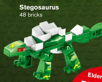 Hoogvliet Dino frabriek Stegosaurus 48 bricks aanbieding