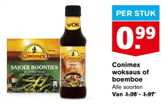 Hoogvliet Conimex woksaus of boemboe aanbieding