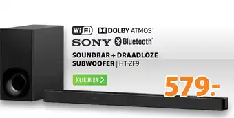 Expert Sony Soundbar + Draadloze Subwoofer | Ht-Zf9 aanbieding