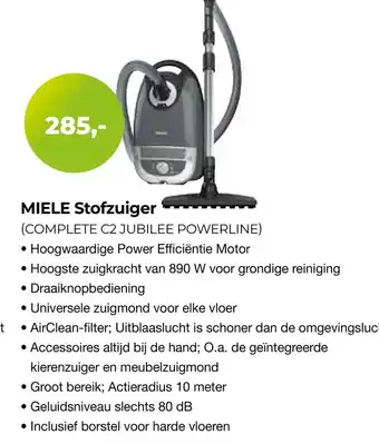 EP Beerepoot Miele stofzuiger aanbieding
