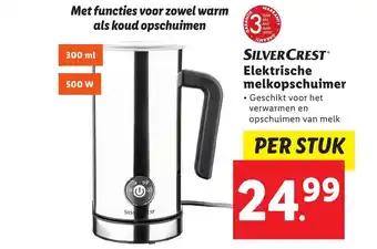 Lidl SilverCrest elektrische melkopschuimer aanbieding