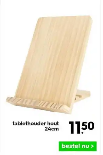 HEMA Tablethouder hout 24cm aanbieding