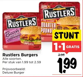 Vomar Voordeelmarkt Rustlers Burgers aanbieding