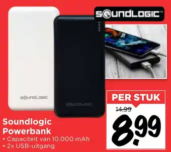 Vomar Voordeelmarkt Soundlogic Powerbank aanbieding