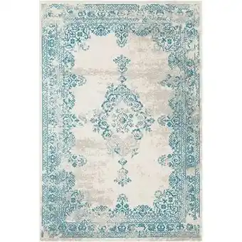 Leen Bakker Vloerkleed vintage - blauw - 160x230 cm aanbieding