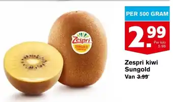 Hoogvliet Zespri kiwi sungold 500g aanbieding