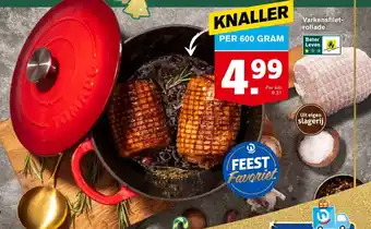 Hoogvliet Varkensfilet- rollade 600g aanbieding