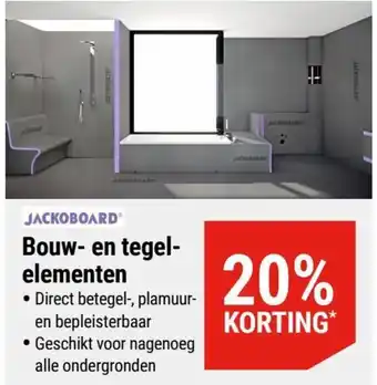 Pontmeyer Jackoboard bouw- en tegel- elementen aanbieding