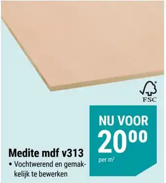 Pontmeyer Medite mdf v313 aanbieding