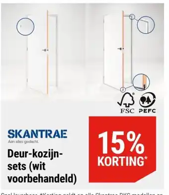 Pontmeyer Deur-kozijn- sets (wit voorbehandeld) aanbieding